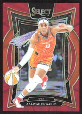 6890L 2025 Panini Select WNBA #32 Aaliyah Edwards Red Prizms #/149