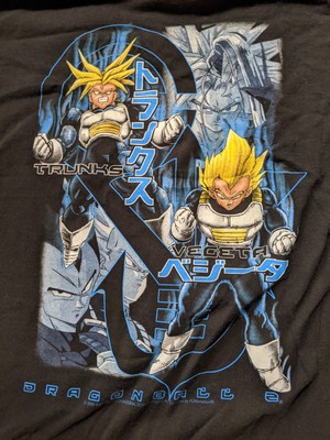Dragonball Z XL T-shirt 2000-2004 era. Trunks Vegeta Preowned