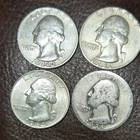 Washington 90% Silver Quarters 1936 1950 1957 1964 junk silver