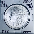 1884 O BU GEM MORGAN SILVER DOLLAR UNC MS+++ U.S. MINT RARE COIN 7887