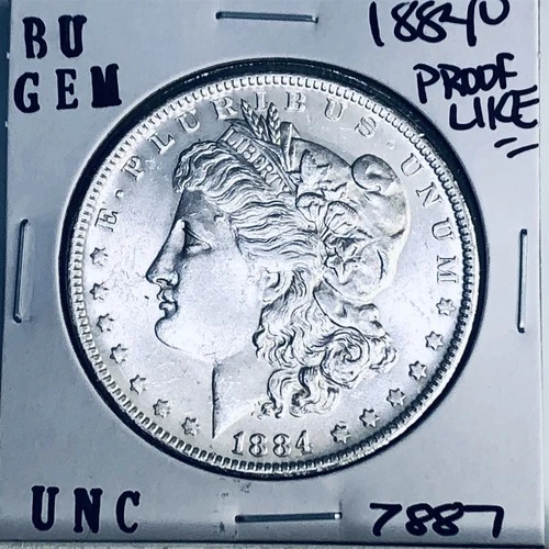 1884 O BU GEM MORGAN SILVER DOLLAR UNC MS+++ U.S. MINT RARE COIN 7887