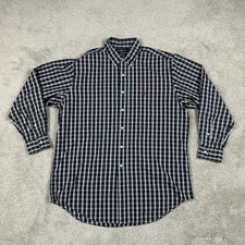 Ralph Lauren Shirt Mens 16.5 Large Yarmouth Classic Plaid Dress Button Down