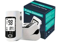 USA FDA Finger Pulse Oximeter Blood Oxygen Monitor SpO2 Heart Rate Portable LCD