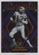 2022 Panini Phoenix Fire Forged Purple /125 Joe Namath #4 HOF 4z8