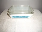 New ListingVintage 1969 PYREX "Horizon Blue Casserole Dish w/Ribbed Lid" Blue (1.5 Qt.)