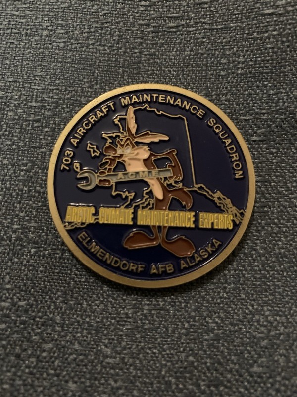 703 Aircraft Maintenance Squadron, Elemendorf AFB Challenge Coin