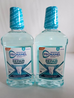 2 Sensodyne Pronamel Intensive Enamel Repair Mouthwash, Extra Fresh, 16.9 oz ea.