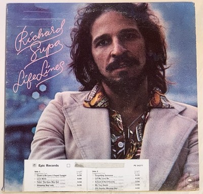 Richard Supa Lifelines 1976 Epic CBS LP promo EX Vinyl