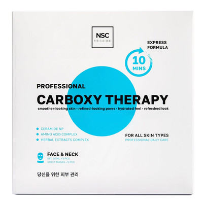 Nsc Name Skin Care Korean Carboxy Co2 Therapy Face Neck Mask Set Of 5 -