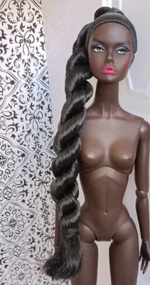 NUDE doll Poppy parker palm springs braid only new fashion royalty nu face - Imagen 1 de 4