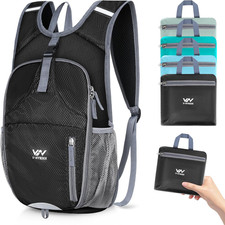 15L Foldable Hiking Backpack,Lightweight Packable Waterproof Machine Washable Da