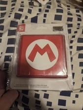 Nintendo Switch Red PowerA Super Mario M Game Card Cartridge Case Holds 12 Games
