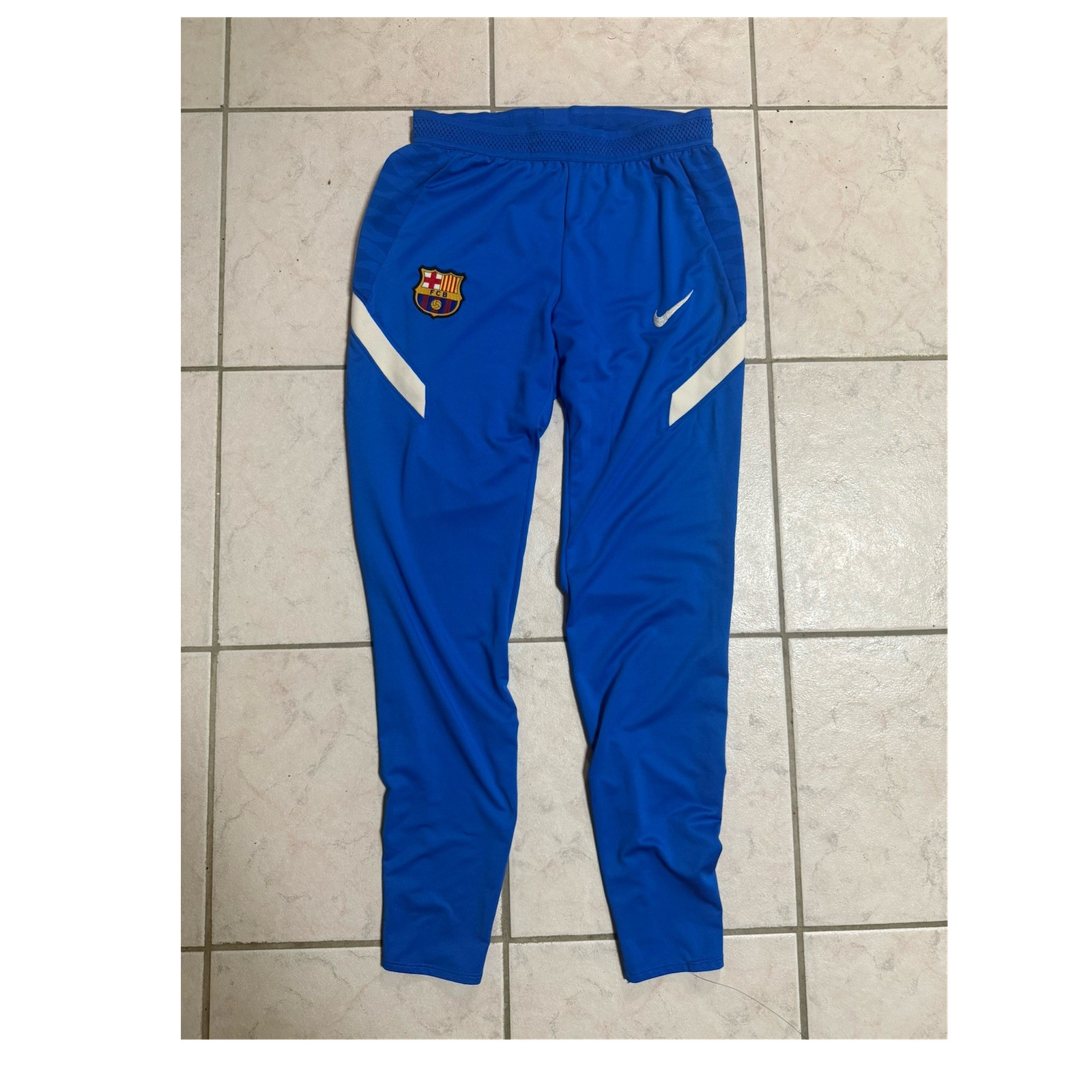 Nike FC Barcelona Dri-FIT Blue Soccer Training Pants Men’s Size S