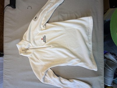 Marmot Angry Orchard Sweatshirt Mens Medium White 1/4 Zip Pullover Polartec