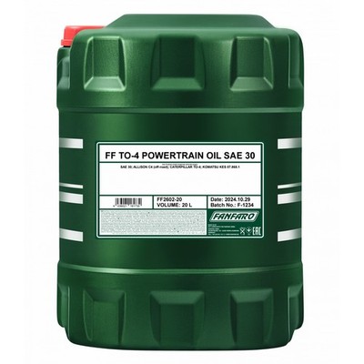 20 Liter FANFARO TO-4 Powertrain Oil SAE 30