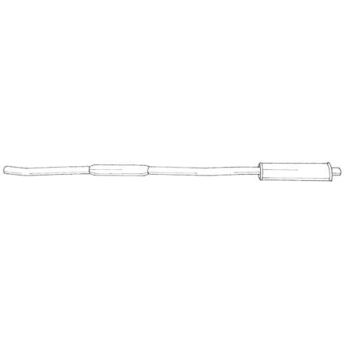 Silencieux central Sigam 12402 pour Fiat Punto en acier aluminié