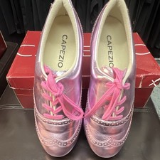 Capezio Roxy size 9 Tap Dance Shoes Pink Metallic MPN