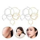  64pcs Round Open Hoop Earring: Buckle Dangle Circle Ear Rings For Women -
