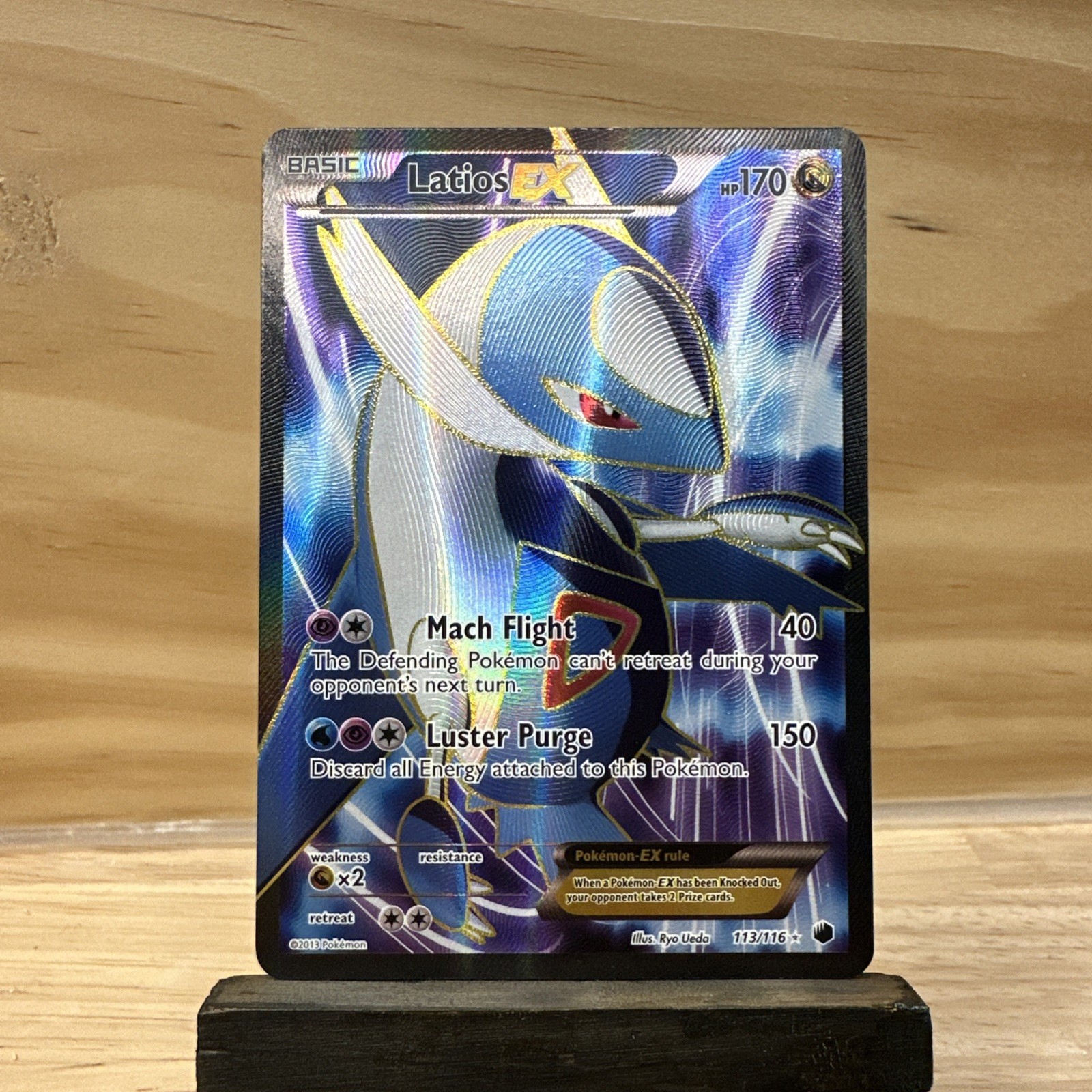 Latios EX 113/116 Plasma Freeze Black and White BW 2013 NM Near Mint