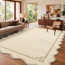 Washable Indoor Low-Pile Area Rug Non-Slip Modern Carpet 2x6/5x7/8x10/9x12/10x13