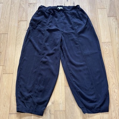 Hose Sahara Ballonbein Gr. 4 UK 16 18 schwarz schlicht Lagenlook leicht zu tragen