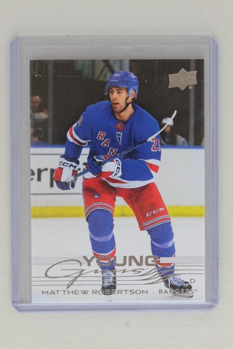 2025-26 Upper Deck Series 1 - Young Guns Matthew Robertson #239 New York Rangers