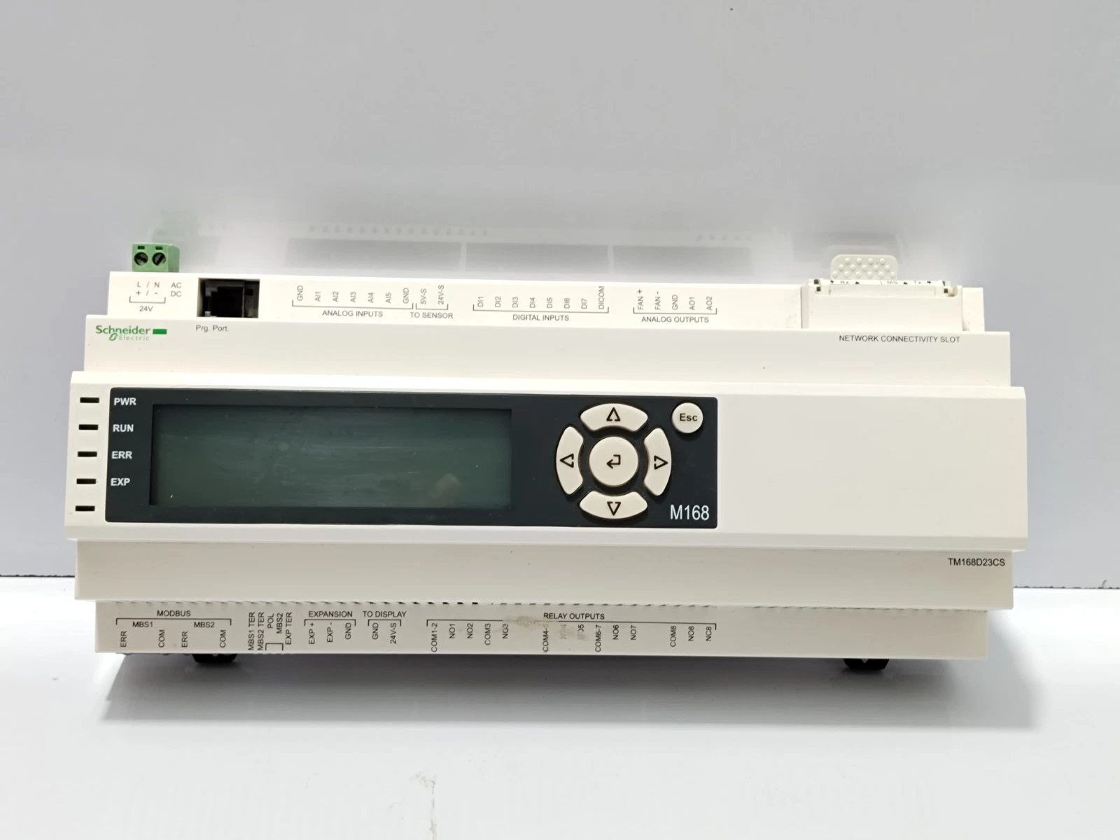 Modicon M168 base controller with built-in display