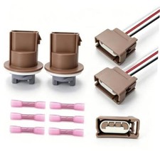 2U5Z13411SA Turn Signal Light Socket with 3 Wire Pigtail Connector