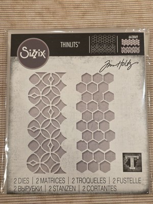 Sizzix Thinlits PATTERN REPEAT  Tim Holtz Metal Die Cuts Mixed Media 663869