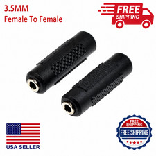 1pc Stereo 3.5mm Aux Female to Female 1/8" Jack Audio Coupler Adapter Converter