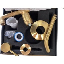 Vigo VG05001MG Olus Wall Mount Bathroom Faucet with Rough In - Matte Gold