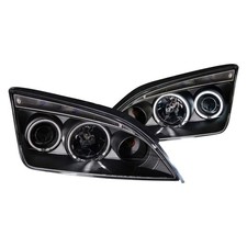 For Ford Focus 05-06 Headlights Driver Passenger Side Black Ccfl Halo