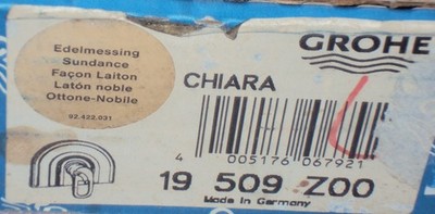 GROHE CHIARA EINHAND-BRAUSEBATTERIE,FMS, 19509Z00, edelmessing, Rarität.