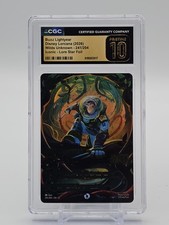 BUZZ LIGHTYEAR 2026 LORCANA WILDS UNKNOWN ICONIC LORE STAR CGC 10 PRISTINE Q7285
