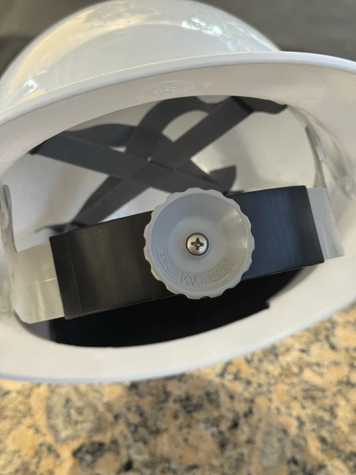 Fibra-Metal Honeywell Blanco E2RW Termoplástico Gorra Estilo Sombrero Rígido 8 Puntos NUEVO Foto 3 de 4