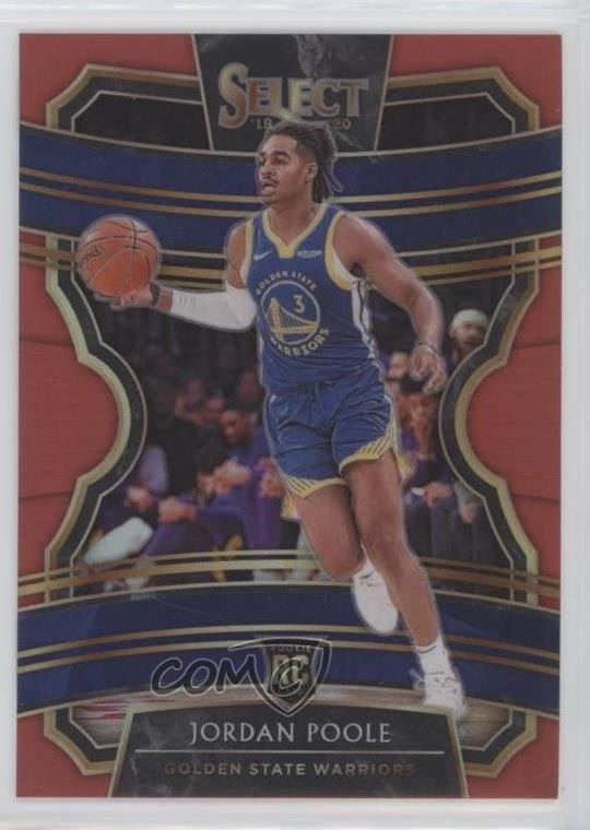 2019-20 Panini Select Concourse Red Prizm 17/199 Jordan Poole #94 uk2