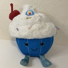 FAO Schwarz 11" Glow Brights Plush LED with Sound Cupcake Stuffed Toy Food Theme