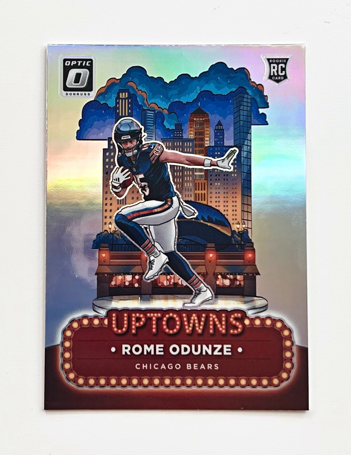 Rome Odunze 2024 Panini Donruss Optic Uptowns Rookie Insert #11 Bears