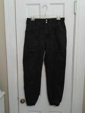 FASHION NOVA DISTRESSED Black L Jeans STRETCH JOGGER DENIM JEANS A1