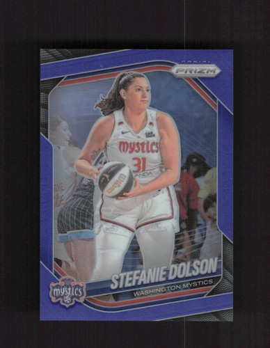 2025 Panini Prizm WNBA #112 Stefanie Dolson Blue Prizms #/199