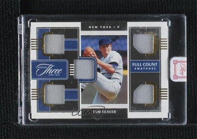 2022 Panini Three and Two Full Count Swatches Gold 6/10 Tom Seaver HOF 7xr