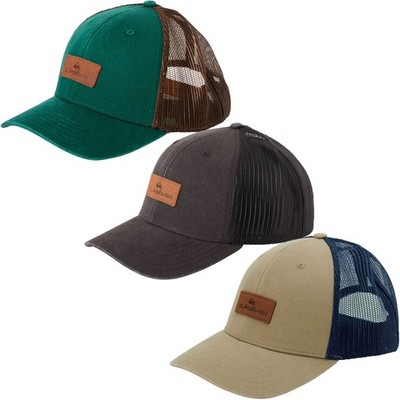 Quiksilver Mens Down The Hatch Adjustable Trucker Baseball Cap Hat