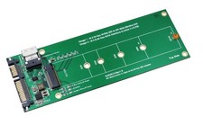 Slimline SAS SFF-8654 and SATA to M.2 SSD Adapter