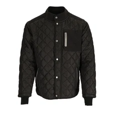 RefrigiWear Men's Insulated Diamond Quilted Jacket - Warm, Lightweight,