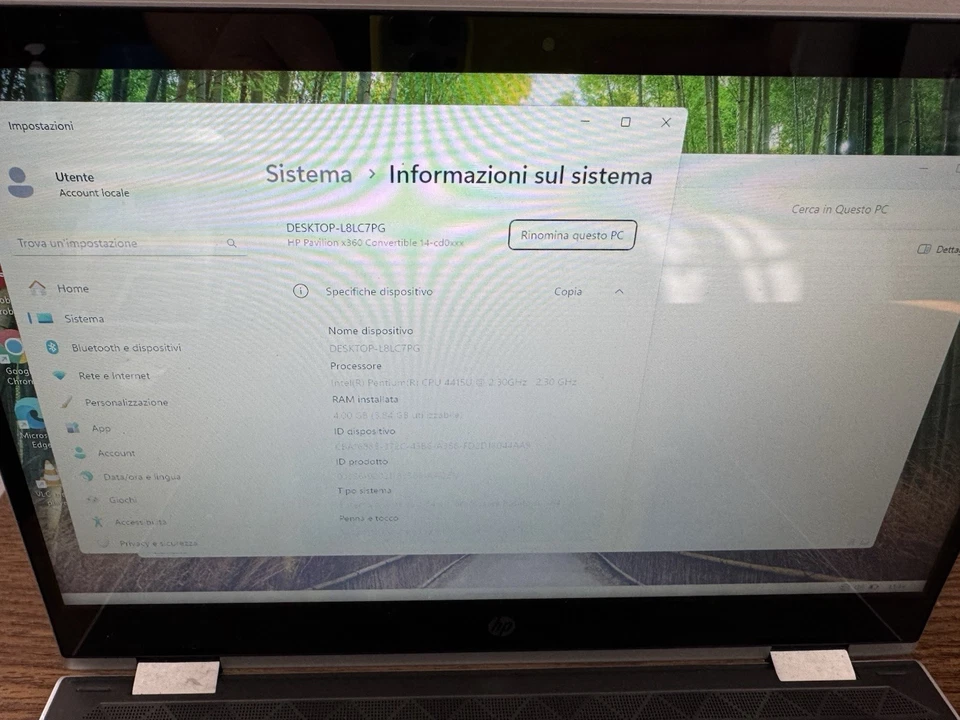 🔷 Pc Computer HP X360 Touch Screen Pentium Gold 4gb Ssd 128gb - Immagine 3 di 4