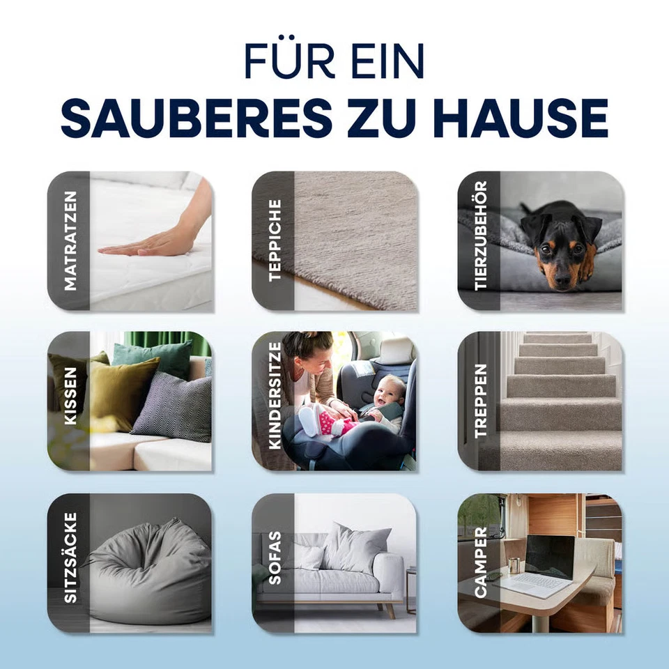 CLEANMAXX Waschsauger Teppich Sofa Polster Reiniger Flecken Entferner tragbar - Bild 4 von 4