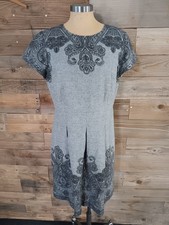 Talbots Petites Paisley Print Dress Sz. 14P Wool Blend Fully Lined Classic Chic