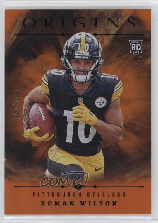 2024 Panini Origins Rookies Holo Orange /149 Roman Wilson #138 Rookie RC