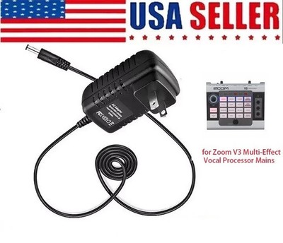 9V Adapter Charger Fits for Zoom V3 Multi-Effect Vocal Processor Mains