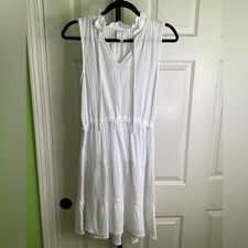 SALE - Joie White Tiered Gauze Dress, size S